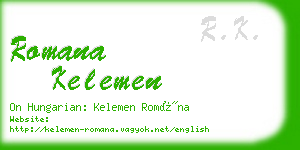 romana kelemen business card